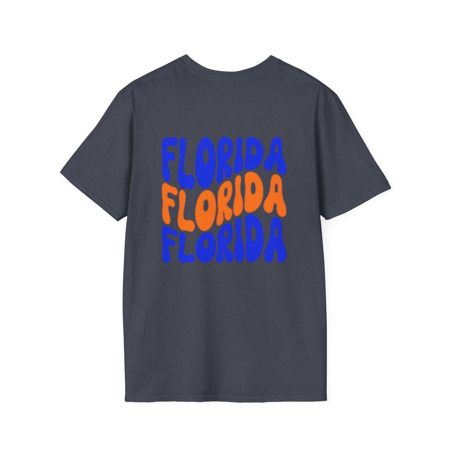 Florida Retro Wave T-Shirt — Colorful Repeat Logo Tee