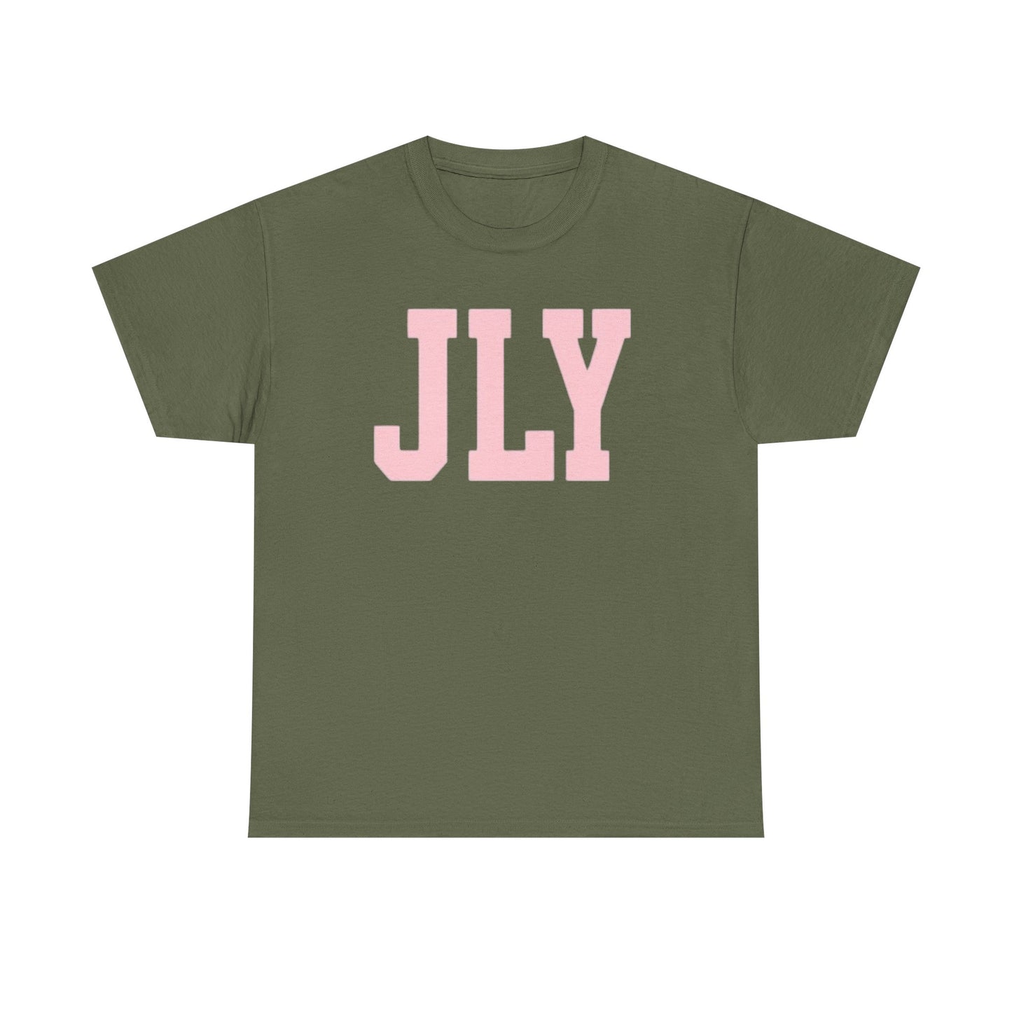 July Pink Block Letter Tee
