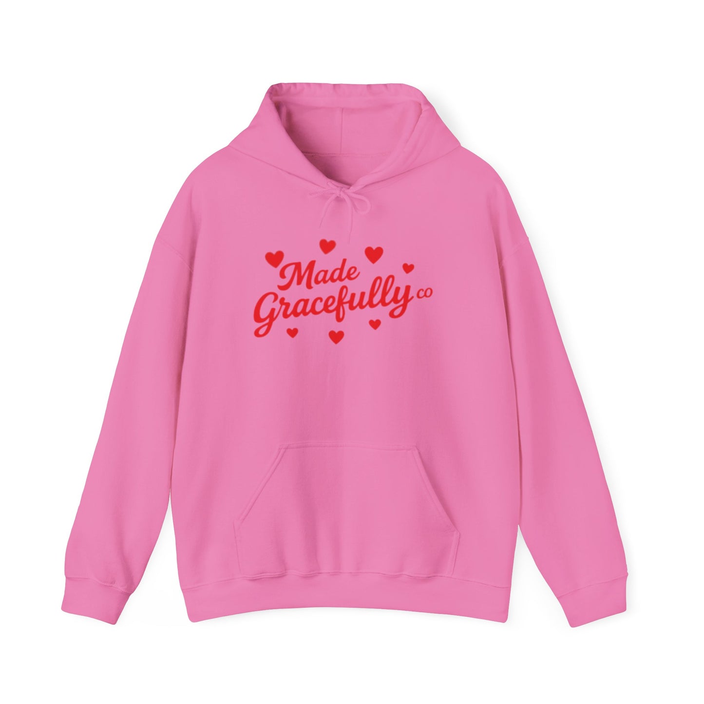 Made Gracefully Co — Feminine Heart Script Graphic Hoodie
