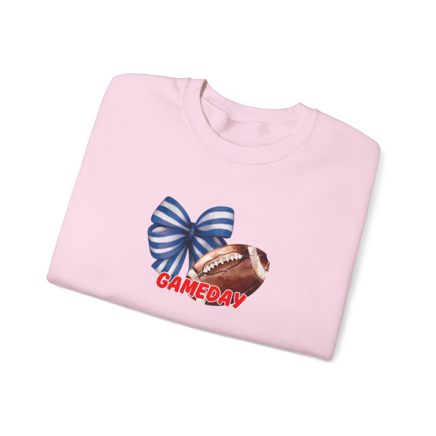 Gameday Football Bow Crewneck Sweatshirt