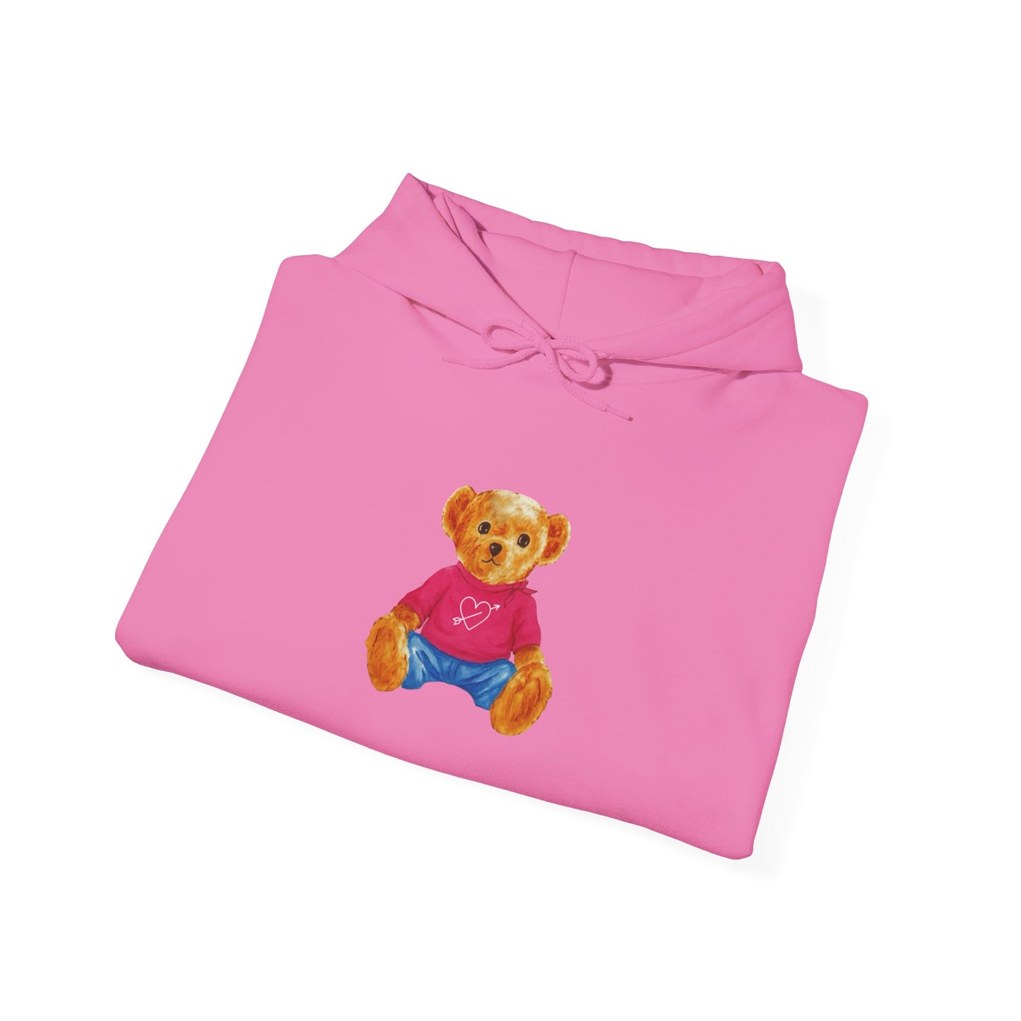Teddy Bear Graphic Hoodie - Cute Retro Plush Bear Shirt