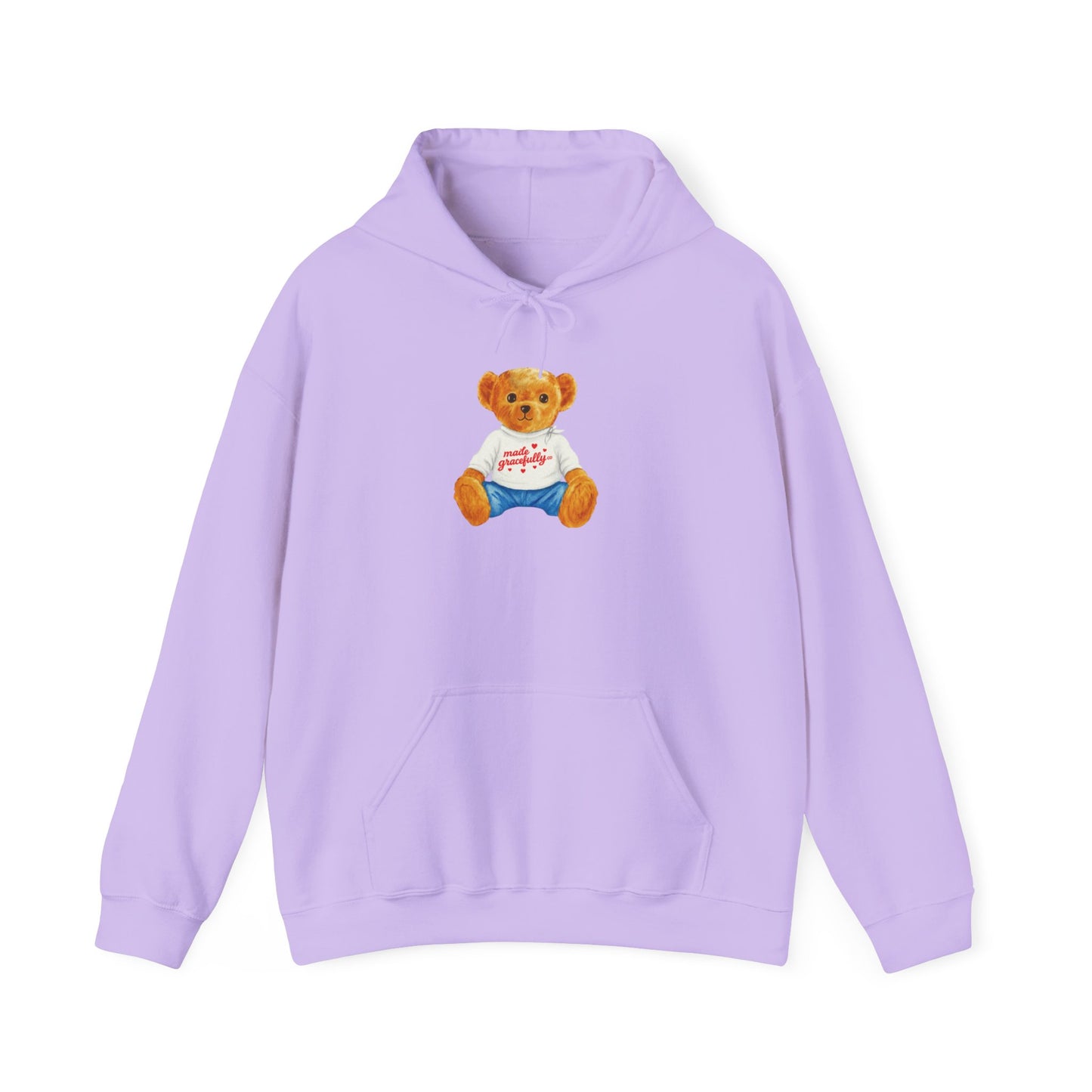 Made Gracefully Co. Teddy Bear Graphic Hoodie — Cute Vintage Bear Shirt