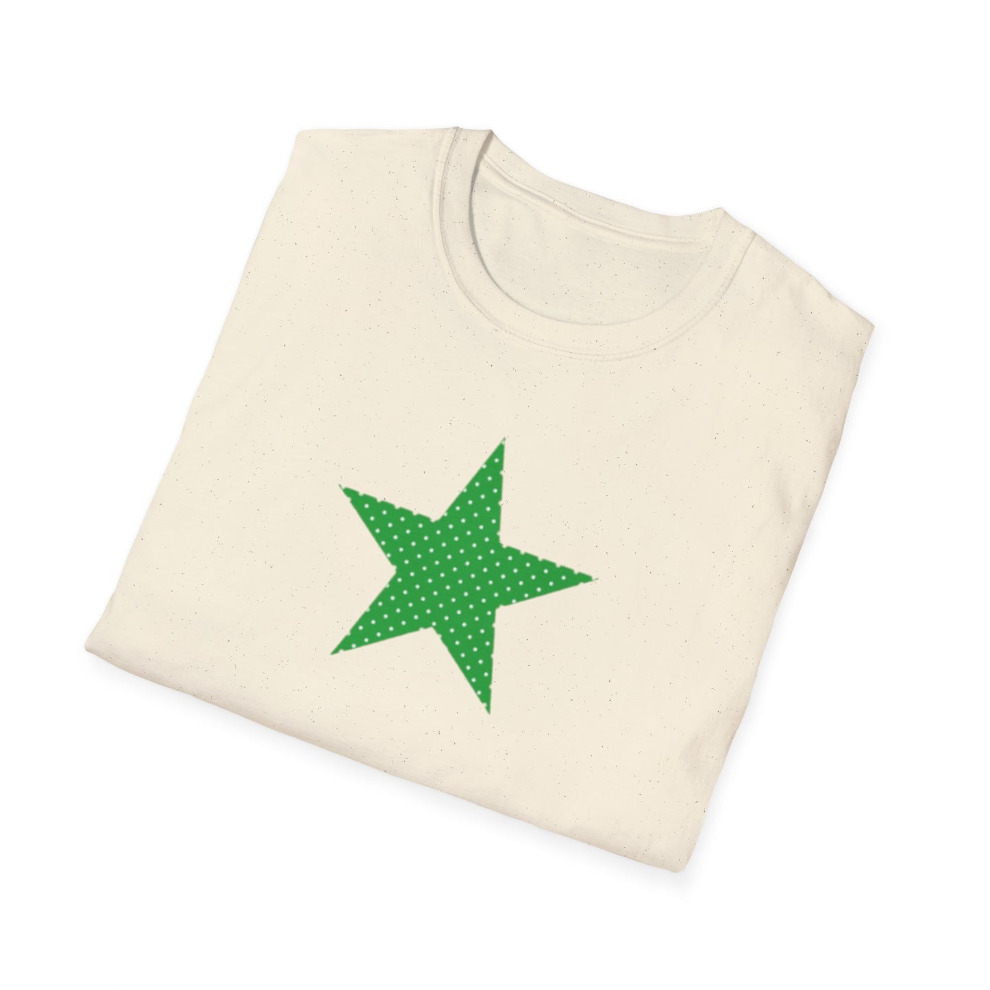 Green Star T-Shirt — Minimal Graphic Tee for Casual Wear & Holiday Flair