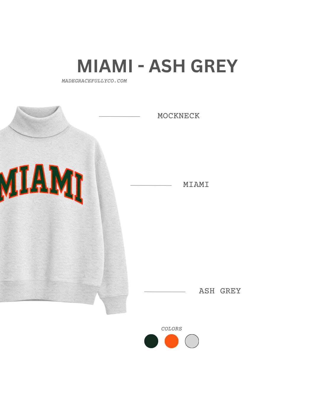 ASH MIAMI MOCK NECK