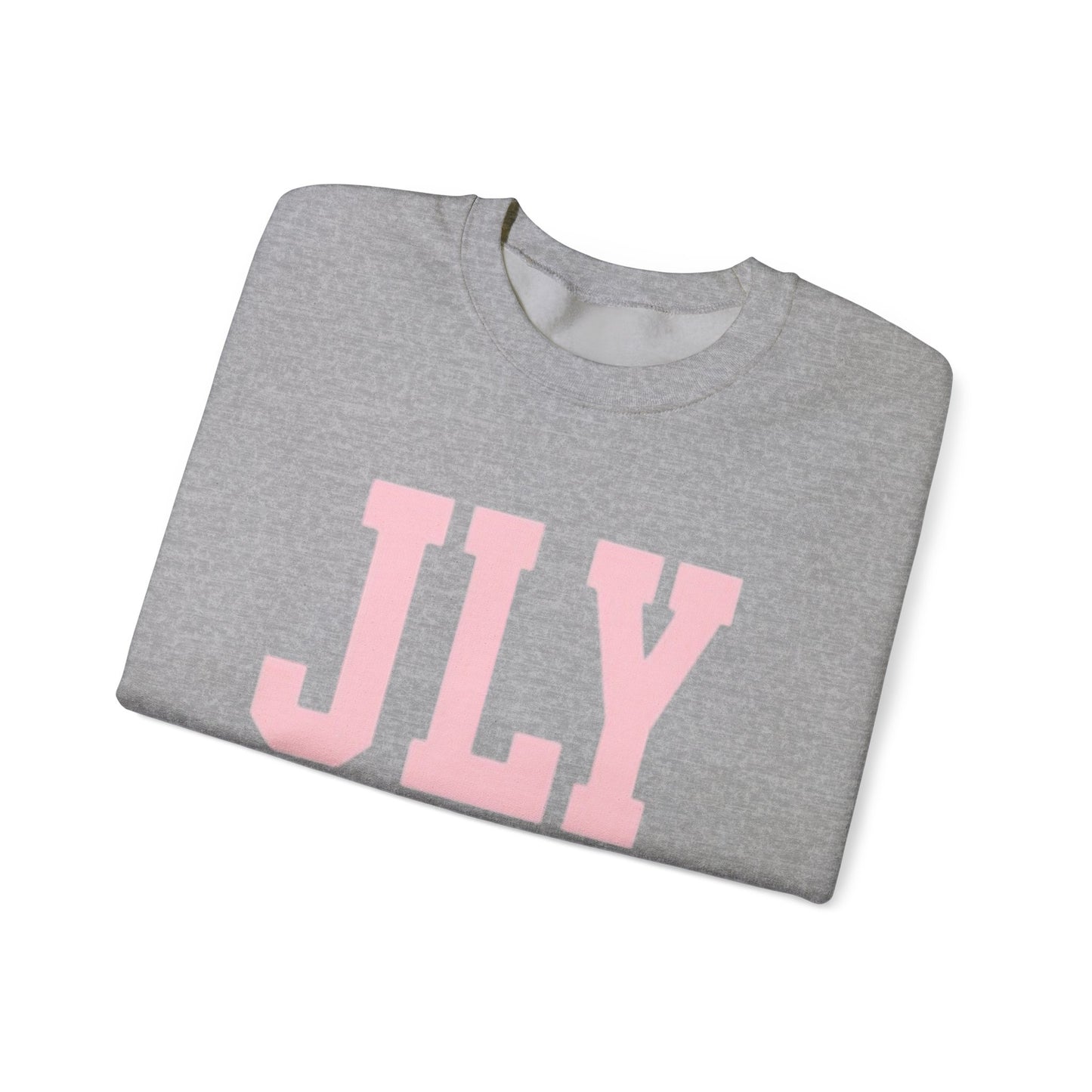 JLY Pink Lettering Crewneck Sweatshirt