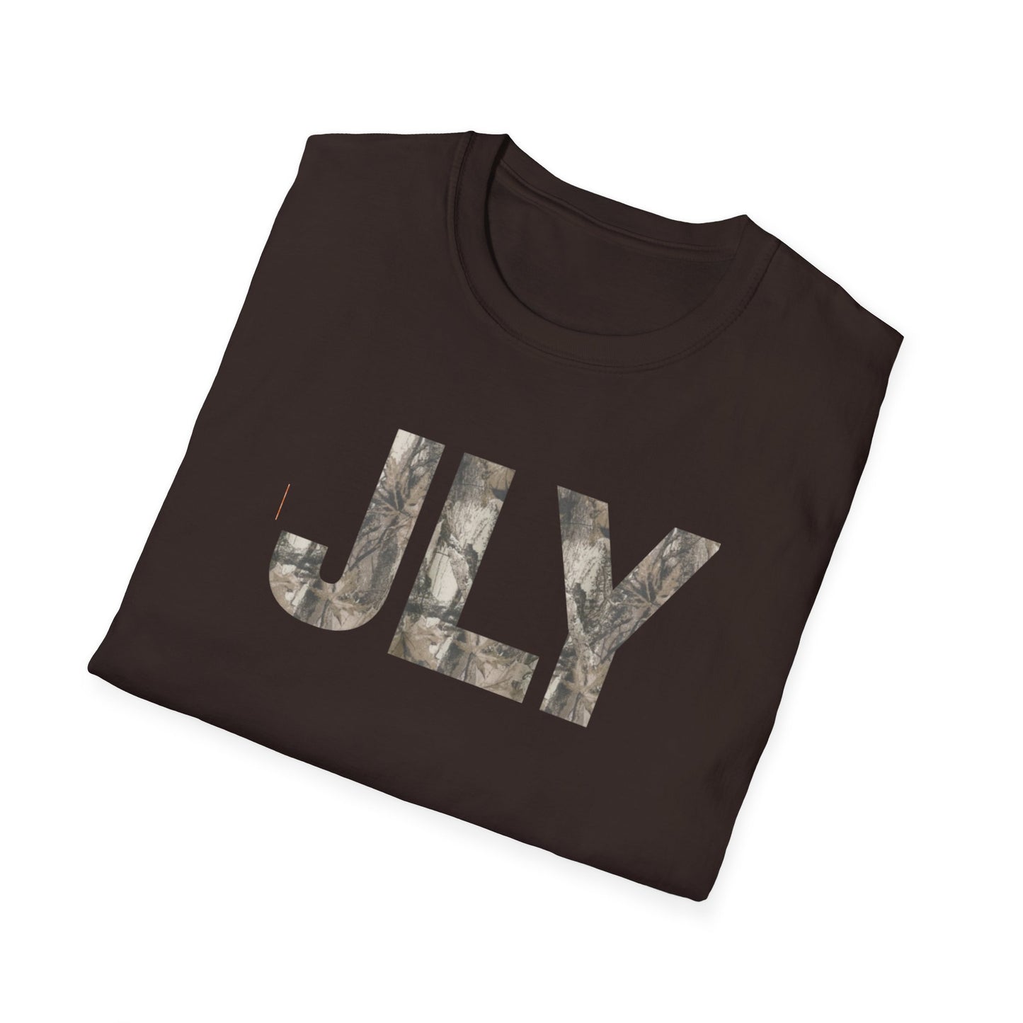 JLY Camouflage Initials T-Shirt — Camo Monogram Graphic Tee