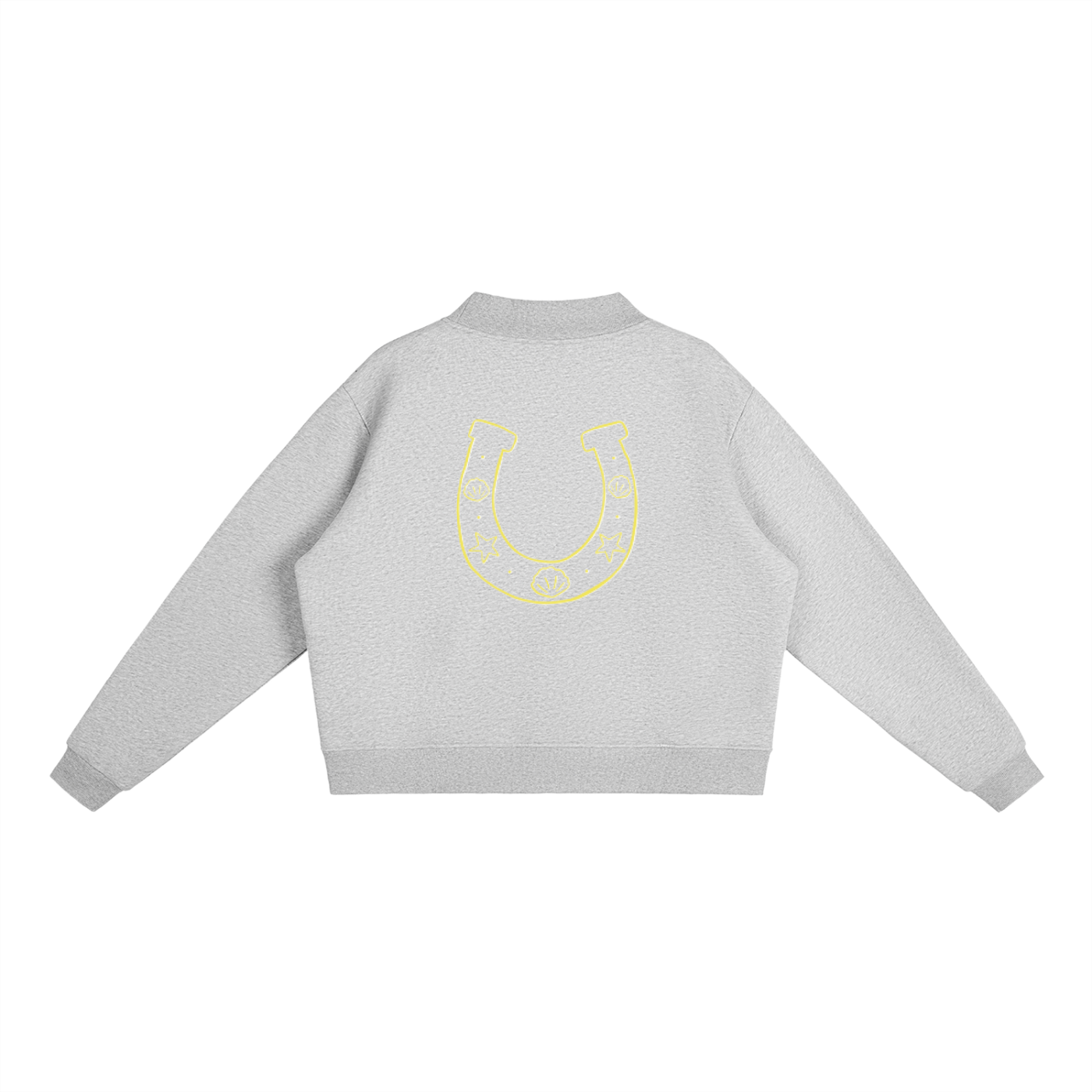 Coastal Luck Essential Fleece Mock-Neck Crew Sweatshirt