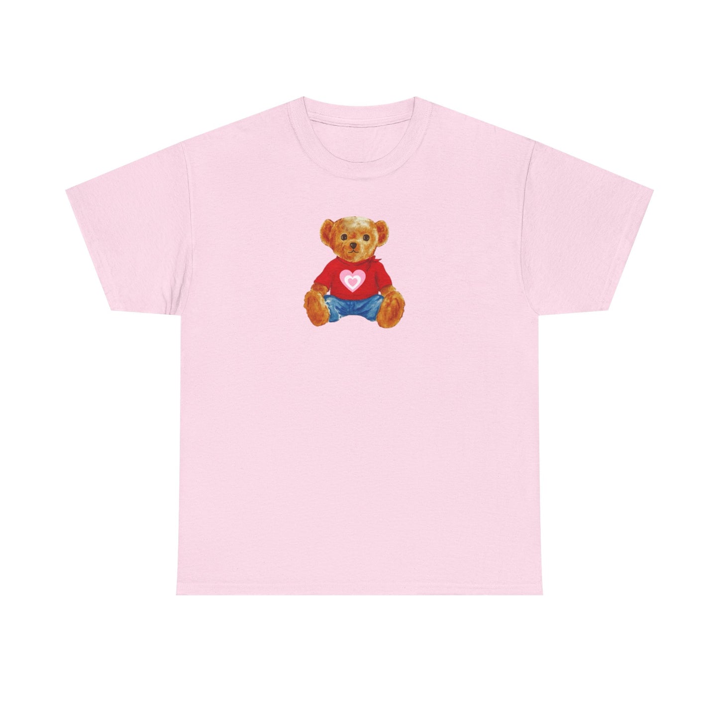 Teddy Bear Tee — Cute Heart Graphic