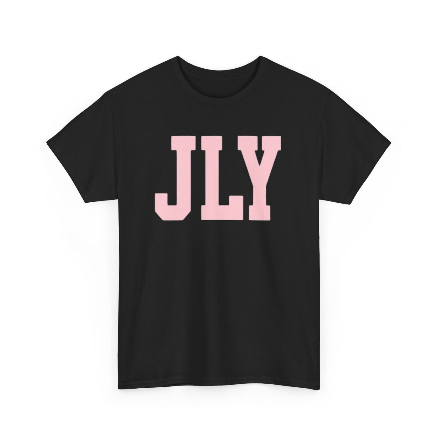 July Pink Block Letter Tee