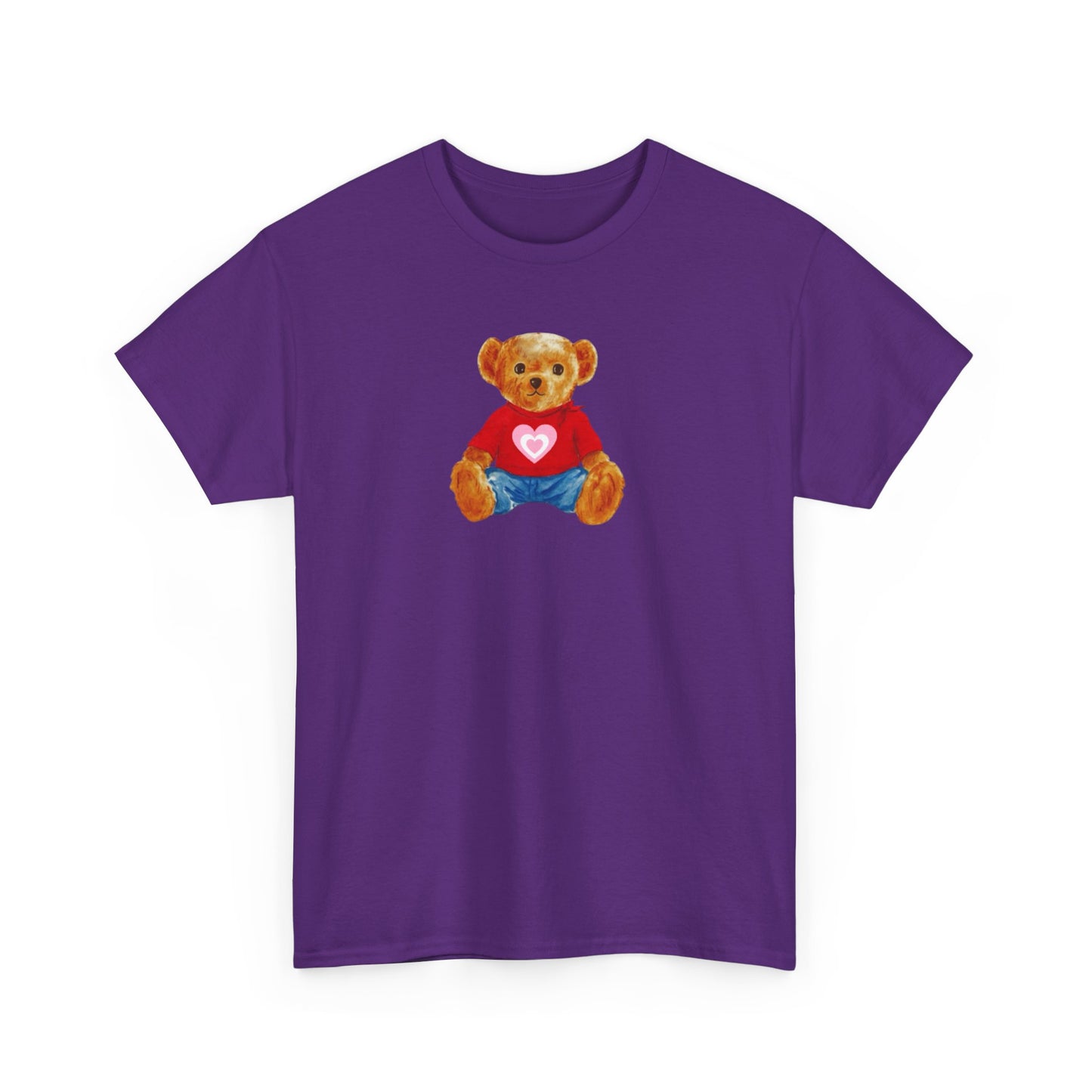 Teddy Bear Tee — Cute Heart Graphic