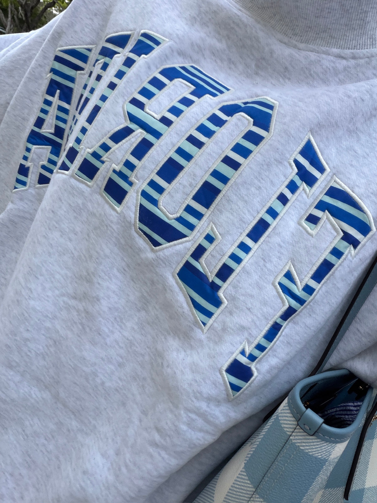 FLORIDA MOCKNECK- ASH WITH STRIPES