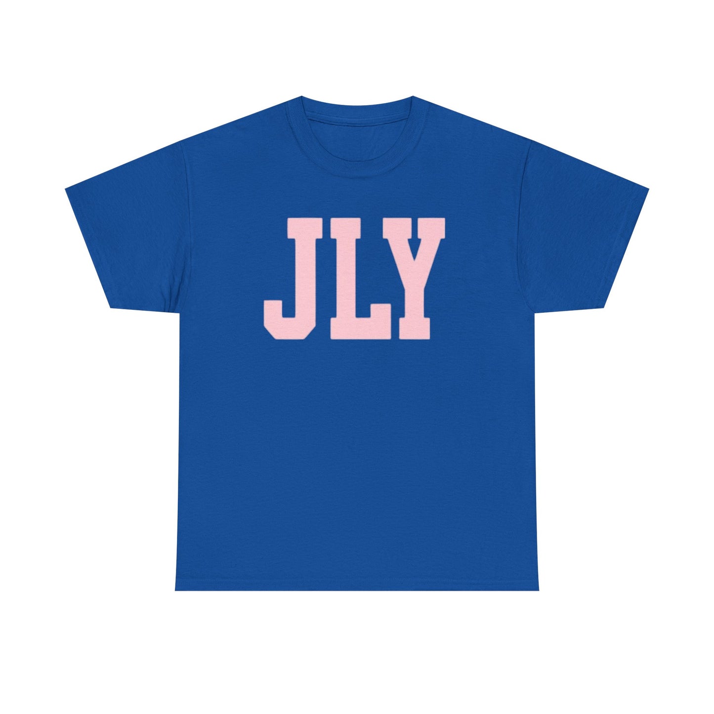 July Pink Block Letter Tee