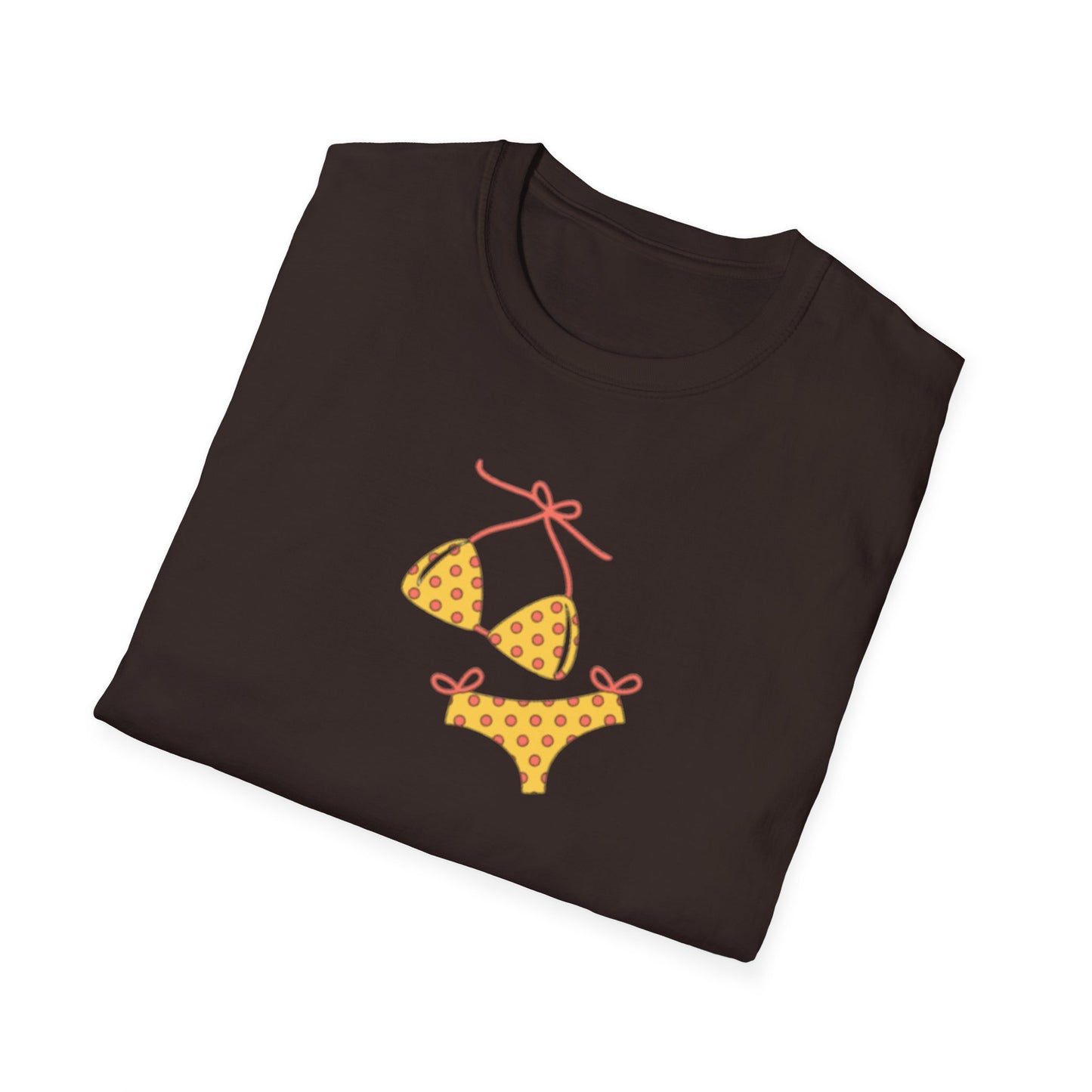 Yellow Polka Dot Bikini T-Shirt — Cute Summer Beach Tee