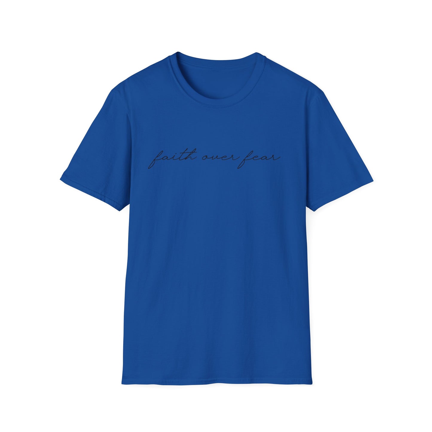 Faith Over Fear T-Shirt — Minimal Script Christian Tee