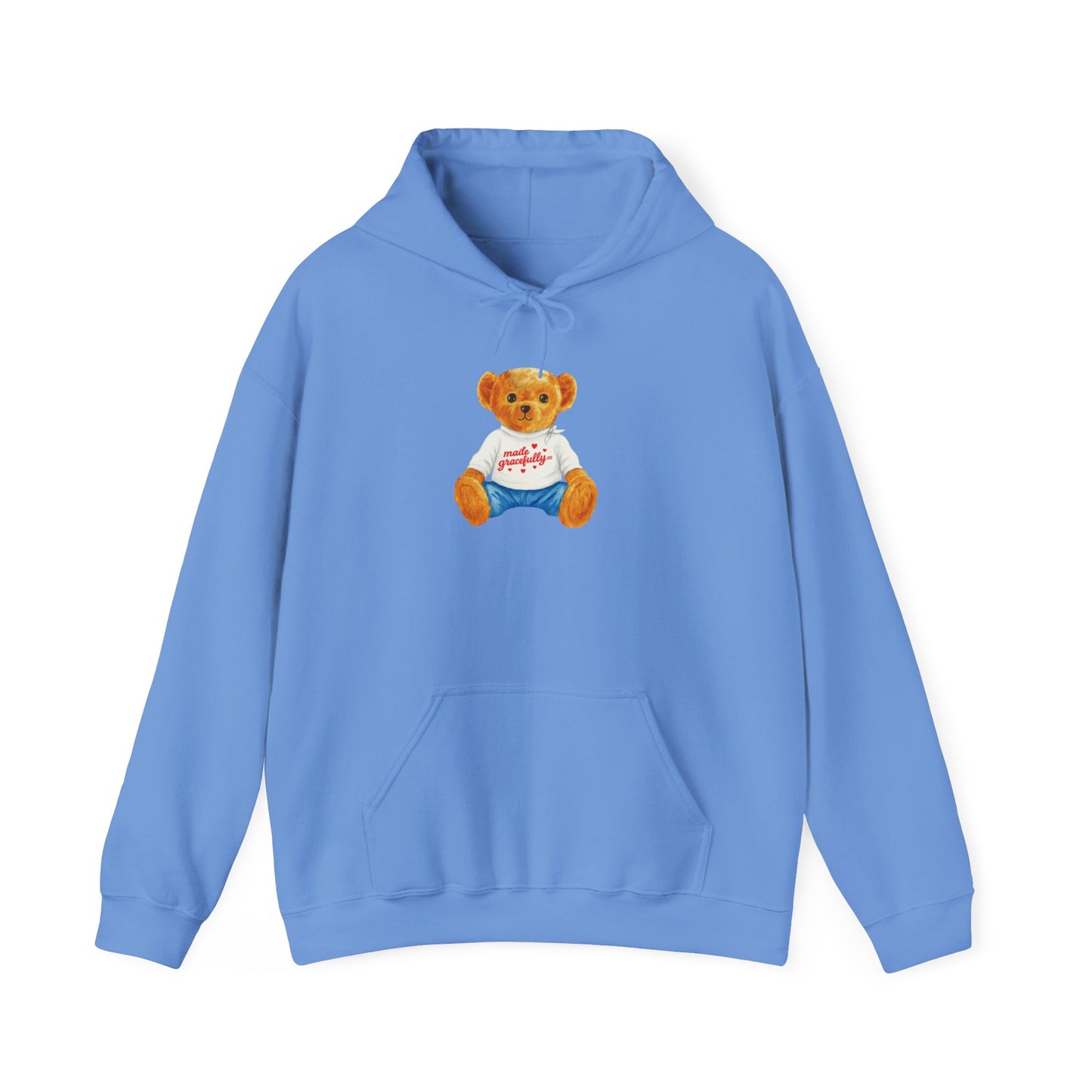 Made Gracefully Co. Teddy Bear Graphic Hoodie — Cute Vintage Bear Shirt