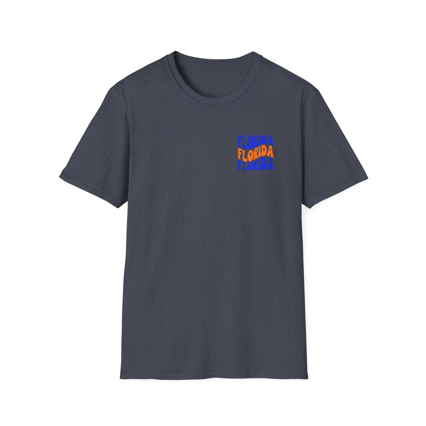 Florida Retro Wave T-Shirt — Colorful Repeat Logo Tee