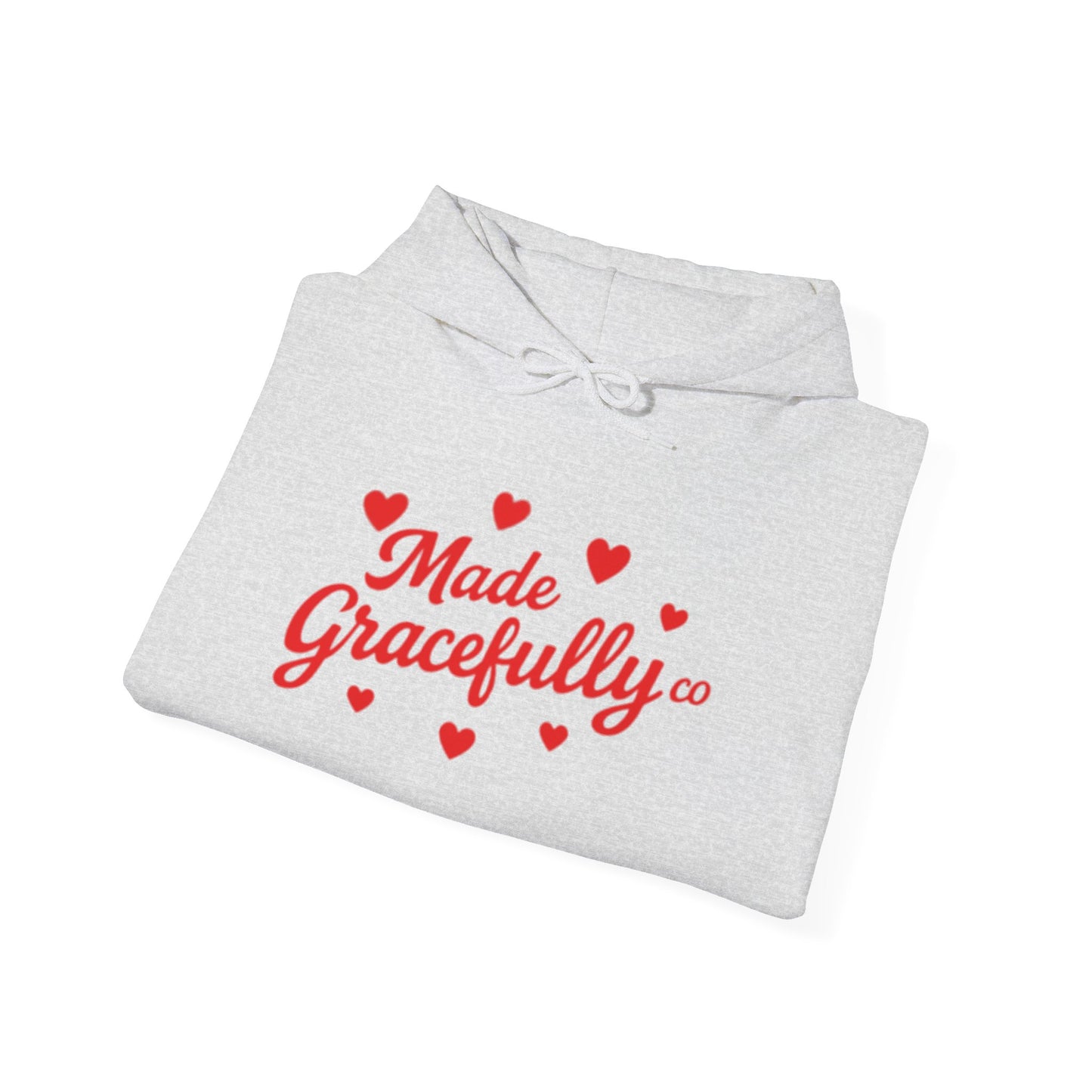 Made Gracefully Co — Feminine Heart Script Graphic Hoodie