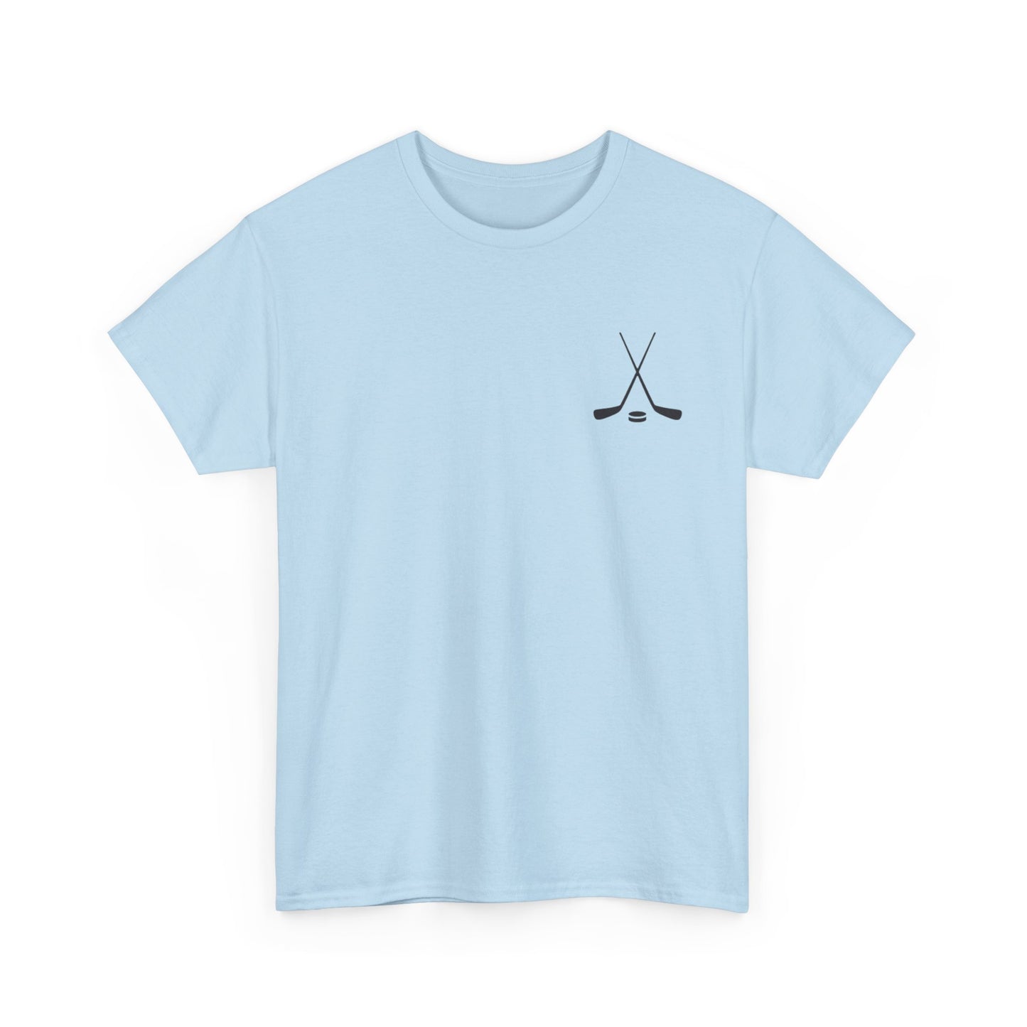 Hockey Icons Tee — Vintage Hockey Sticker Collage T‑Shirt