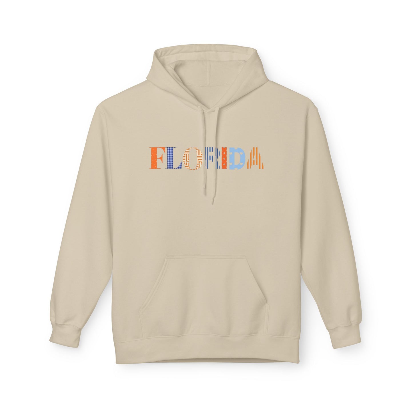 Florida Patchwork Fleece Hoodie|Unisex Cozy Sweatshirt
