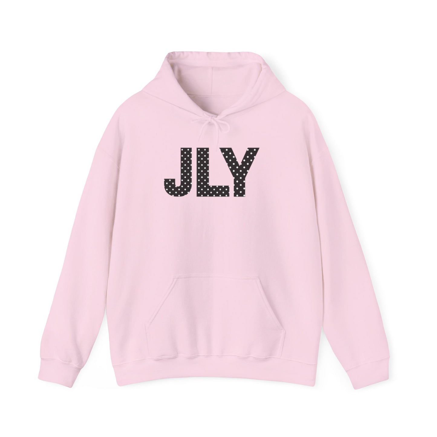 JLY Polka Dot Initials Hoodie — Personalized Monogram Pullover