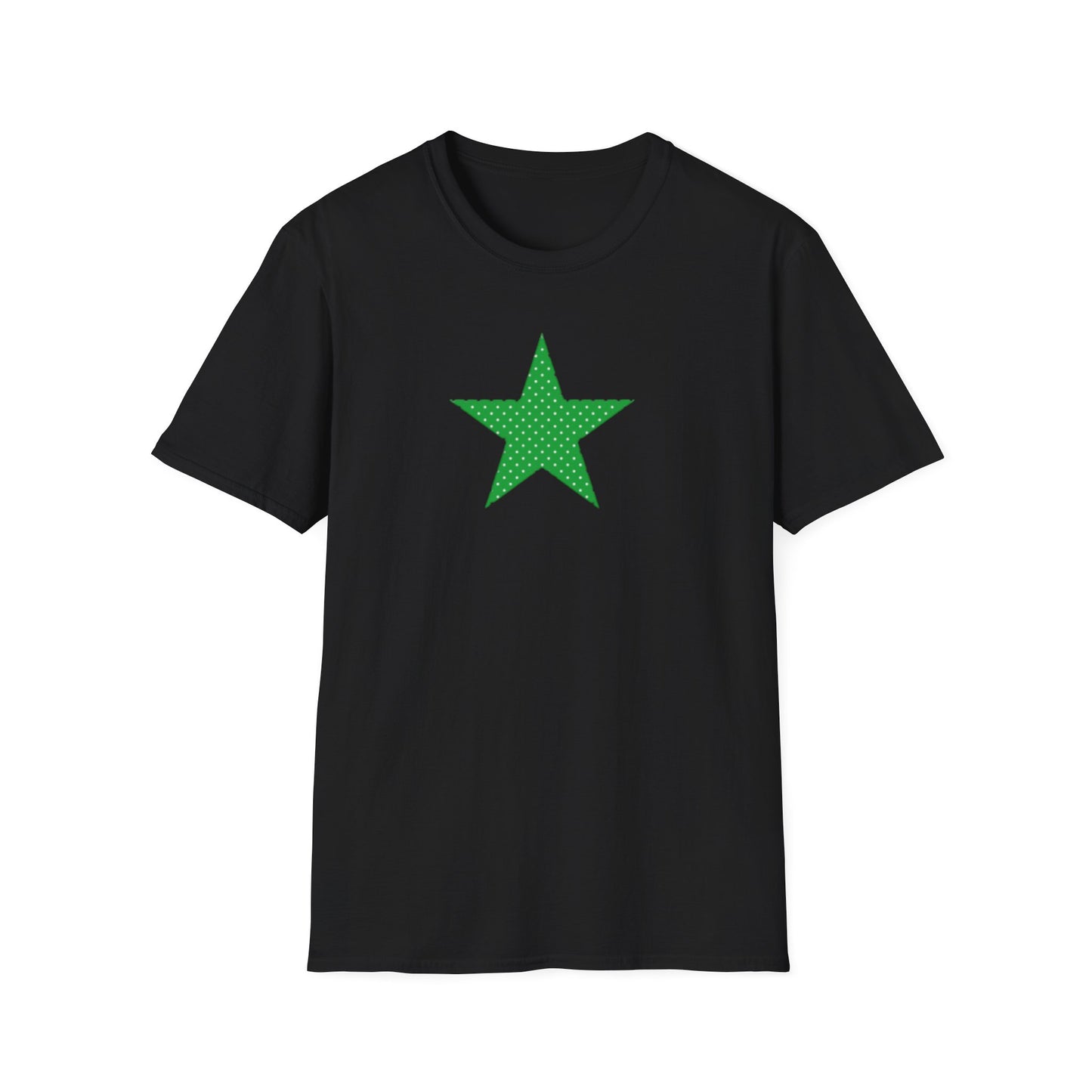 Green Star T-Shirt — Minimal Graphic Tee for Casual Wear & Holiday Flair