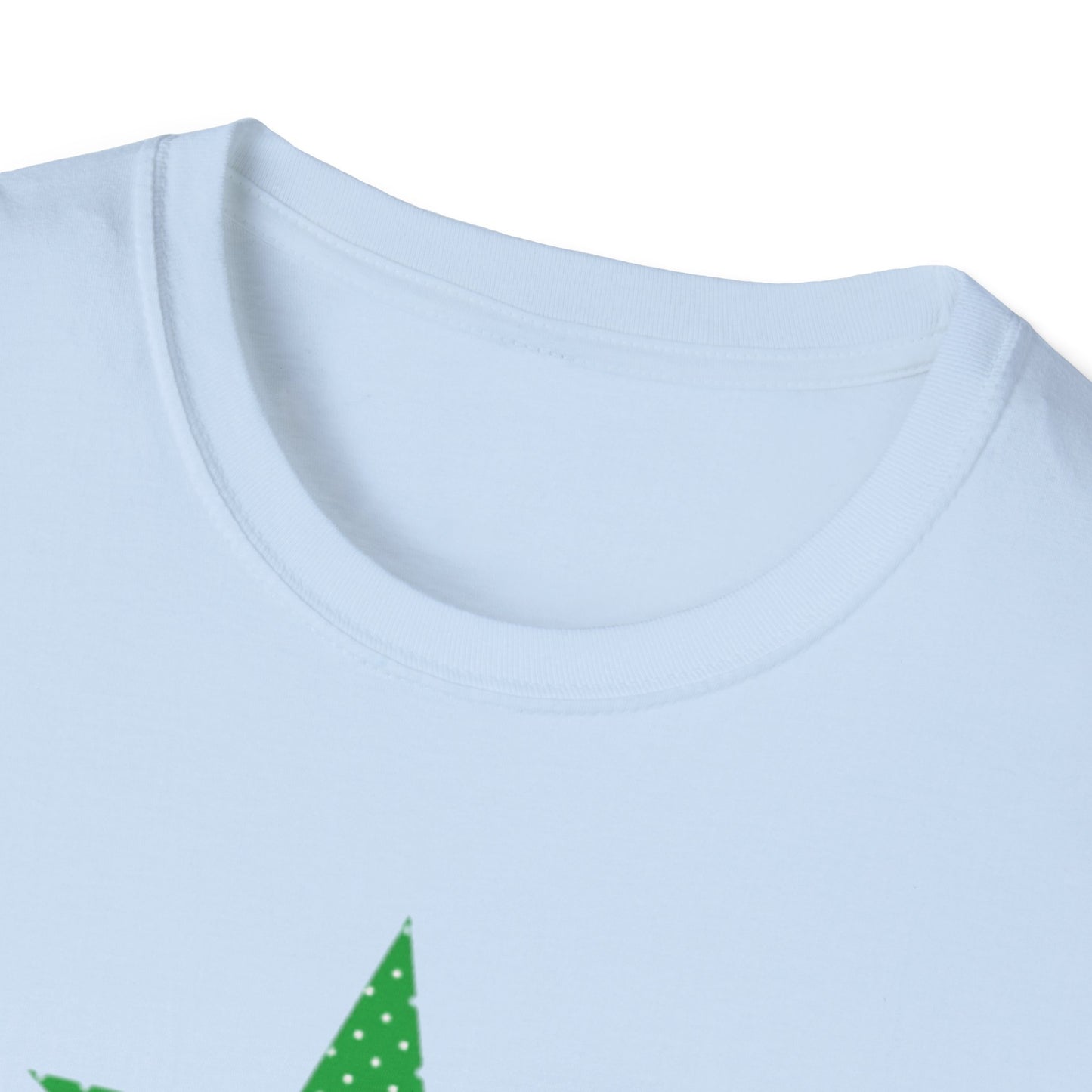 Green Star T-Shirt — Minimal Graphic Tee for Casual Wear & Holiday Flair