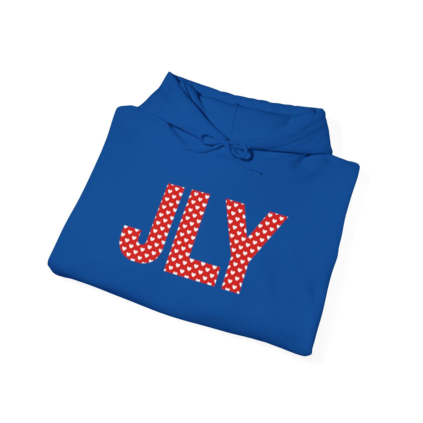 JLY Polka Dot Hoodie – Cute Red Lettering Pullover