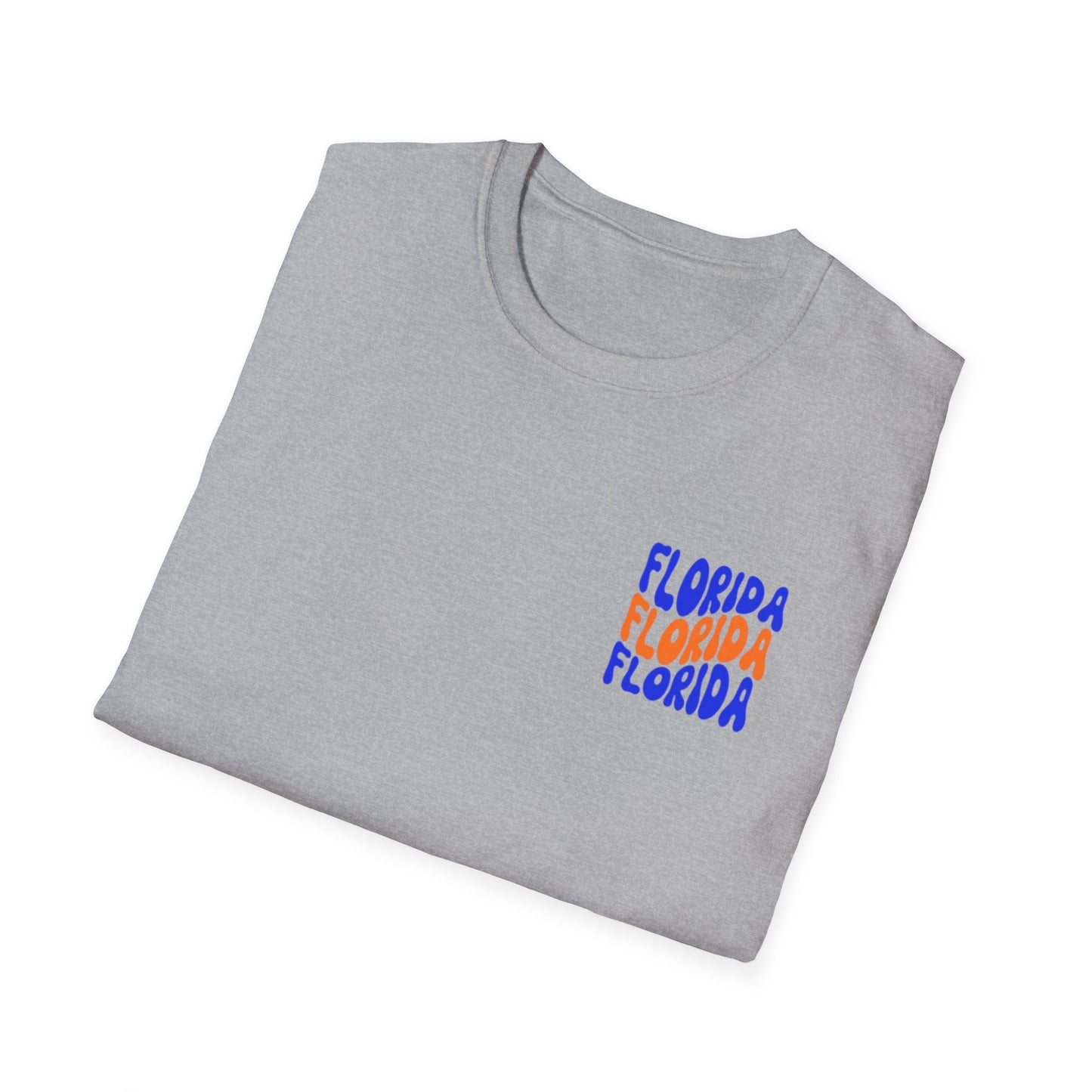 Florida Retro Wave T-Shirt — Colorful Repeat Logo Tee
