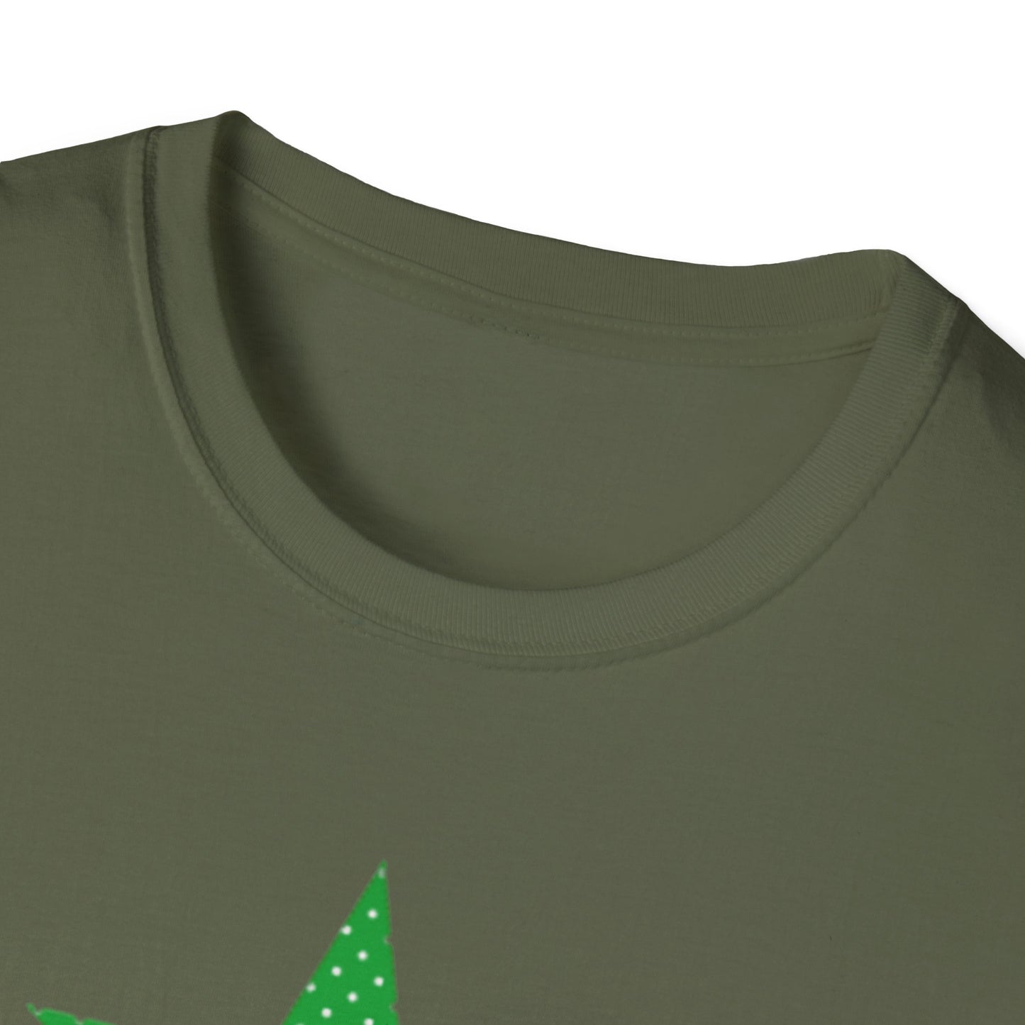 Green Star T-Shirt — Minimal Graphic Tee for Casual Wear & Holiday Flair