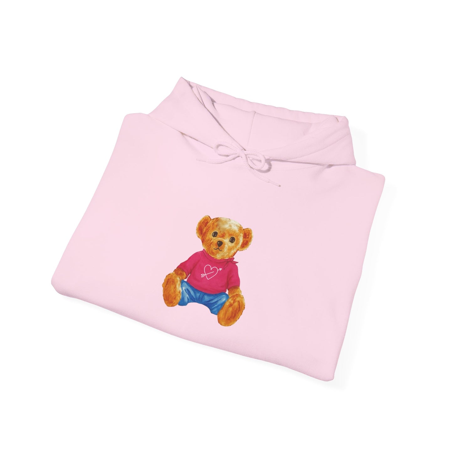 Teddy Bear Graphic Hoodie - Cute Retro Plush Bear Shirt