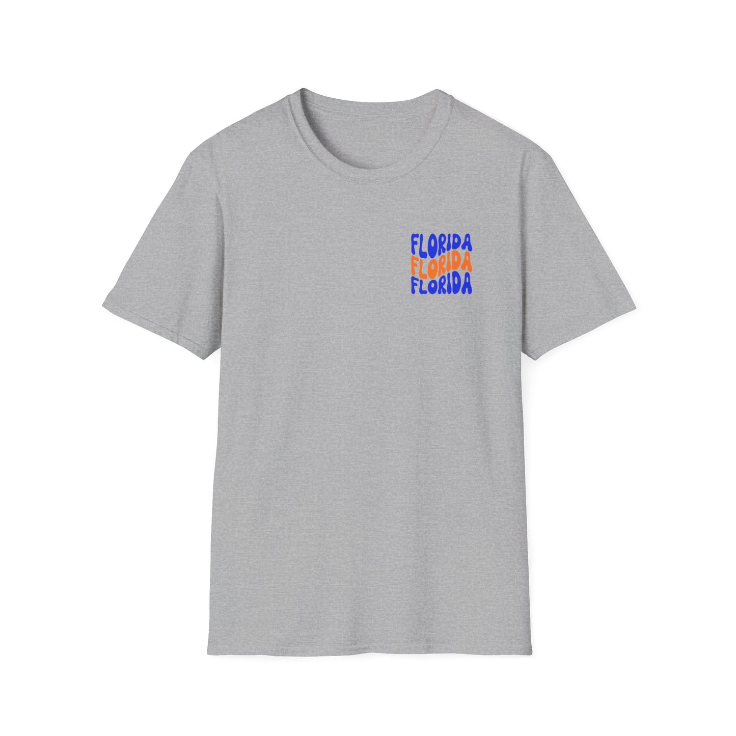 Florida Retro Wave T-Shirt — Colorful Repeat Logo Tee