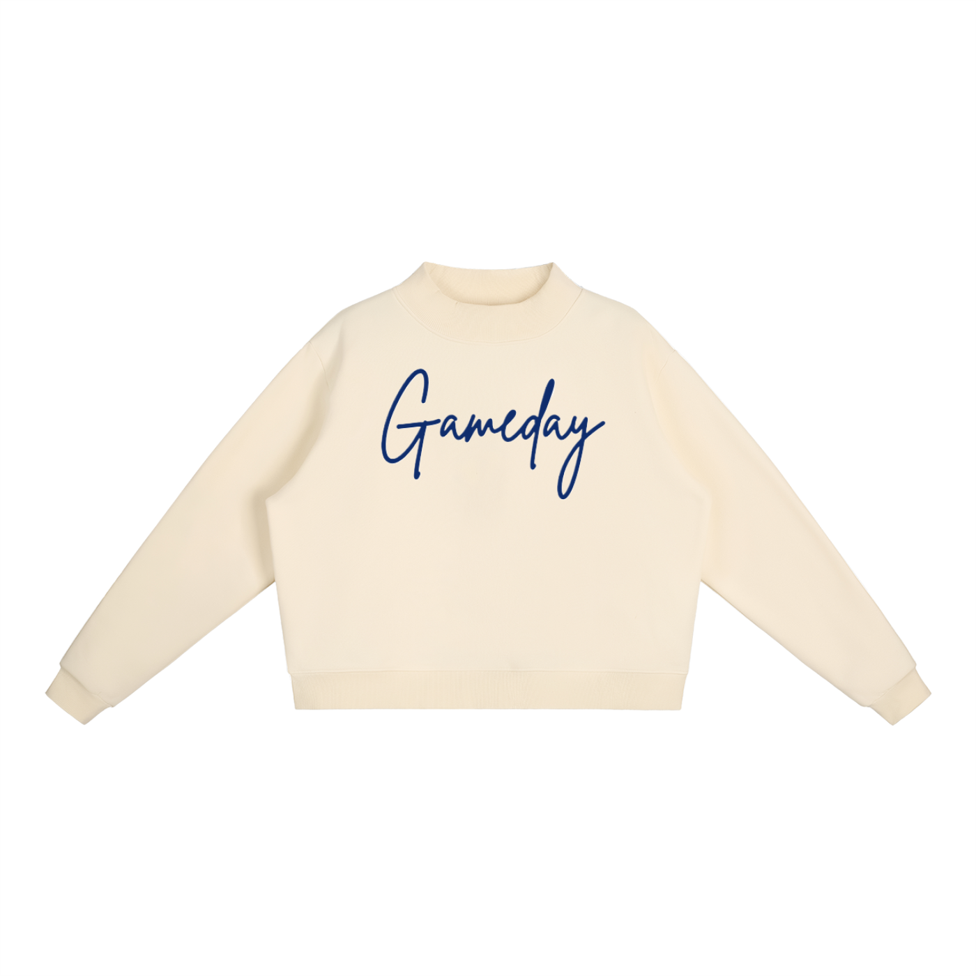 Script Gameday Essential Fleece Mock-Neck Crew Sweatshirt