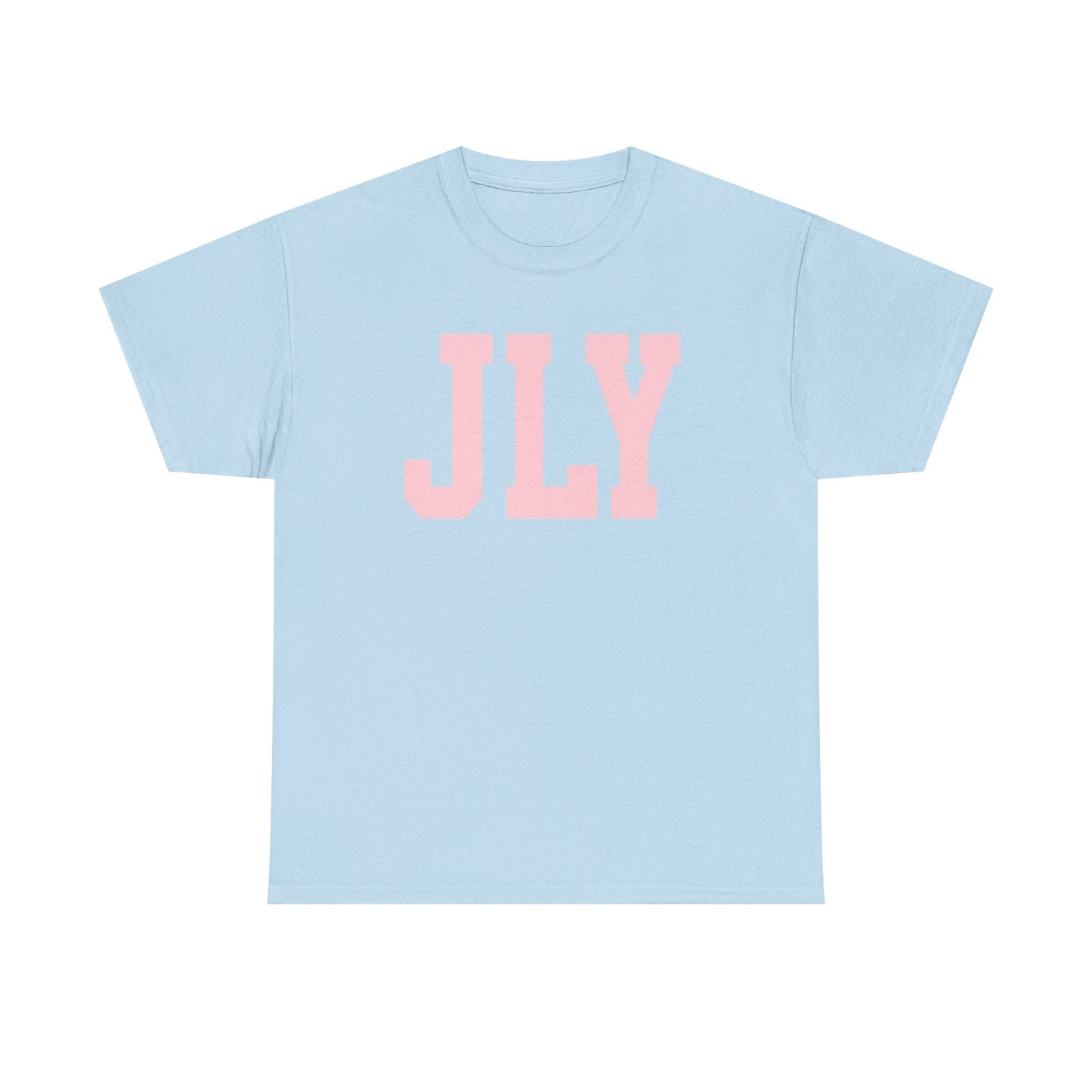 July Pink Block Letter Tee