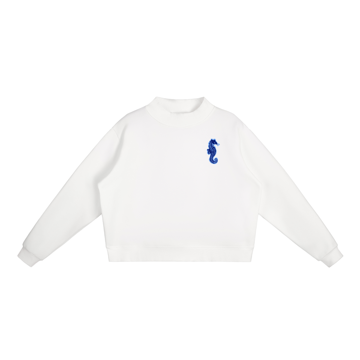 Seahorse Essential Fleece Mock-Neck Crew Sweatshirt