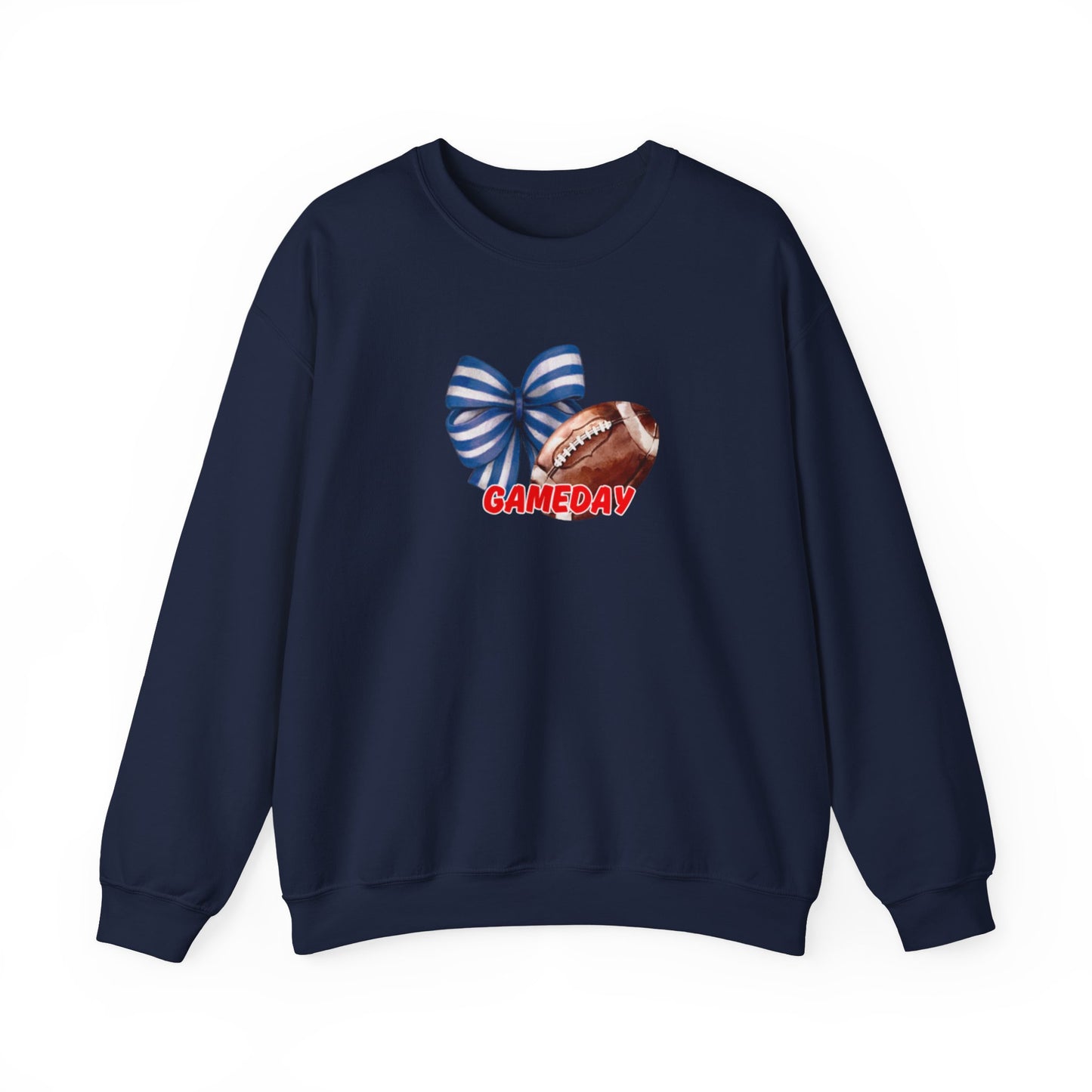 Gameday Football Bow Crewneck Sweatshirt