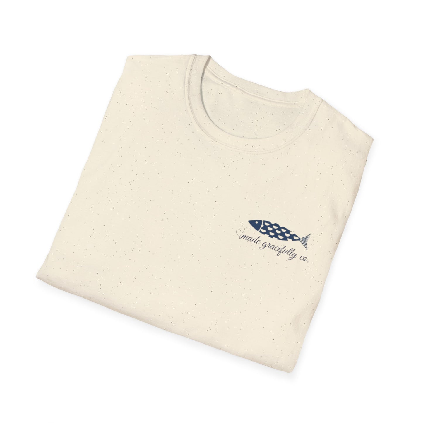Nautical Fish Graphic T-Shirt — “made gracefully co” Coastal Casual Tee
