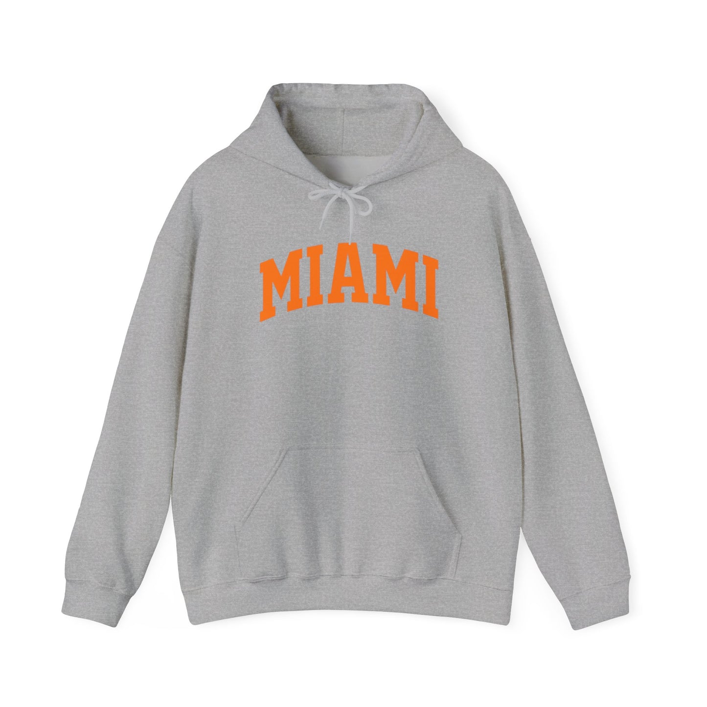 Miami Arch Logo Hoodie — Classic Collegiate Sweatshirt