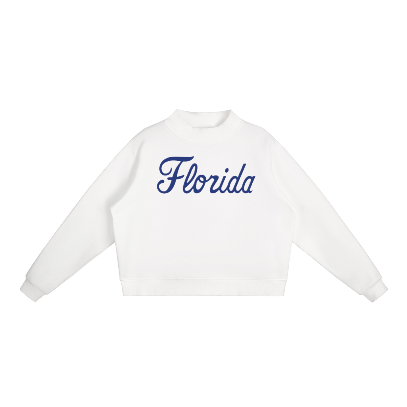 Script Florida Essential Fleece Mock-Neck Crew Sweatshirt