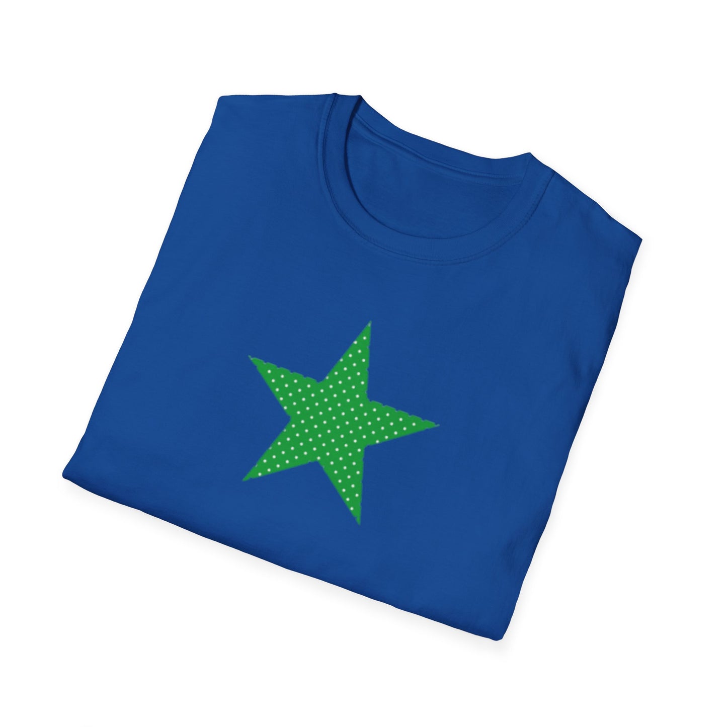 Green Star T-Shirt — Minimal Graphic Tee for Casual Wear & Holiday Flair