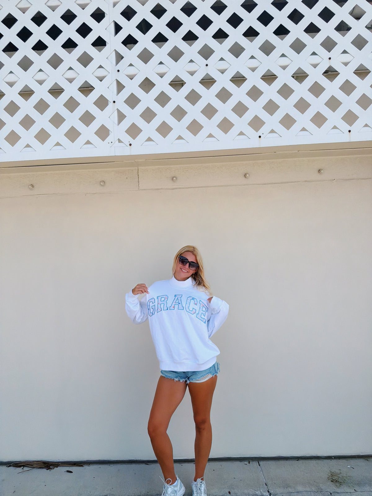 Grace- Coastal Shore Mock Neck