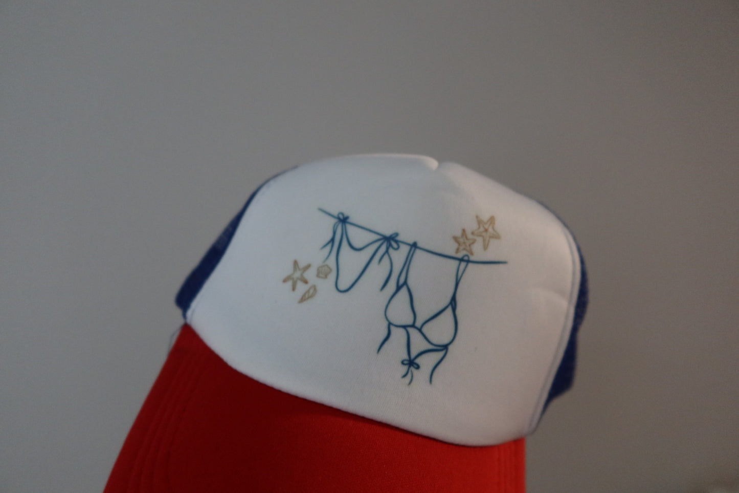 USA COASTAL BIKINI TRUCKER HAT