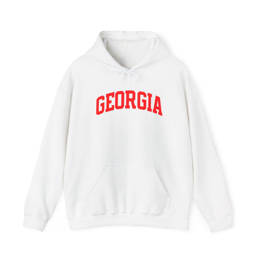 Georgia Arch Hoodie — Classic University Logo Pullover