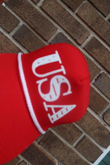 USA- RED AND WHITE HAT