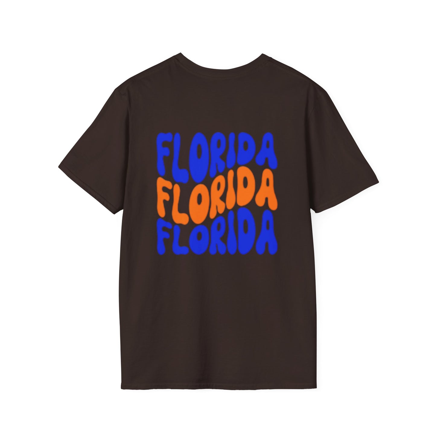 Florida Retro Wave T-Shirt — Colorful Repeat Logo Tee