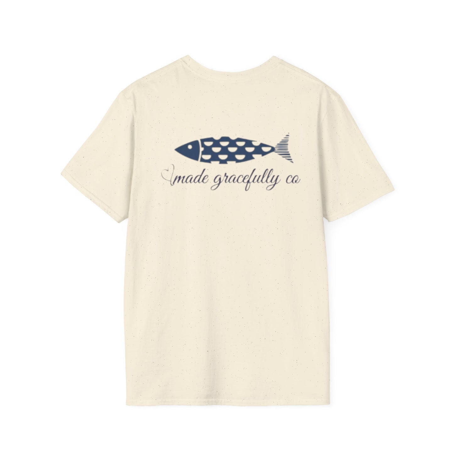 Nautical Fish Graphic T-Shirt — “made gracefully co” Coastal Casual Tee