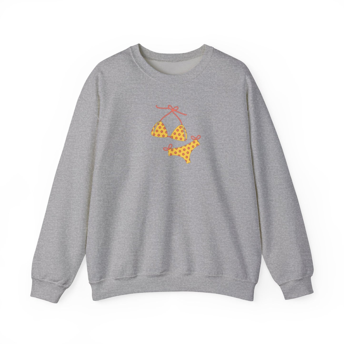 Yellow Polka Dot Bikini Crew neck — Cute Summer Beach Tee