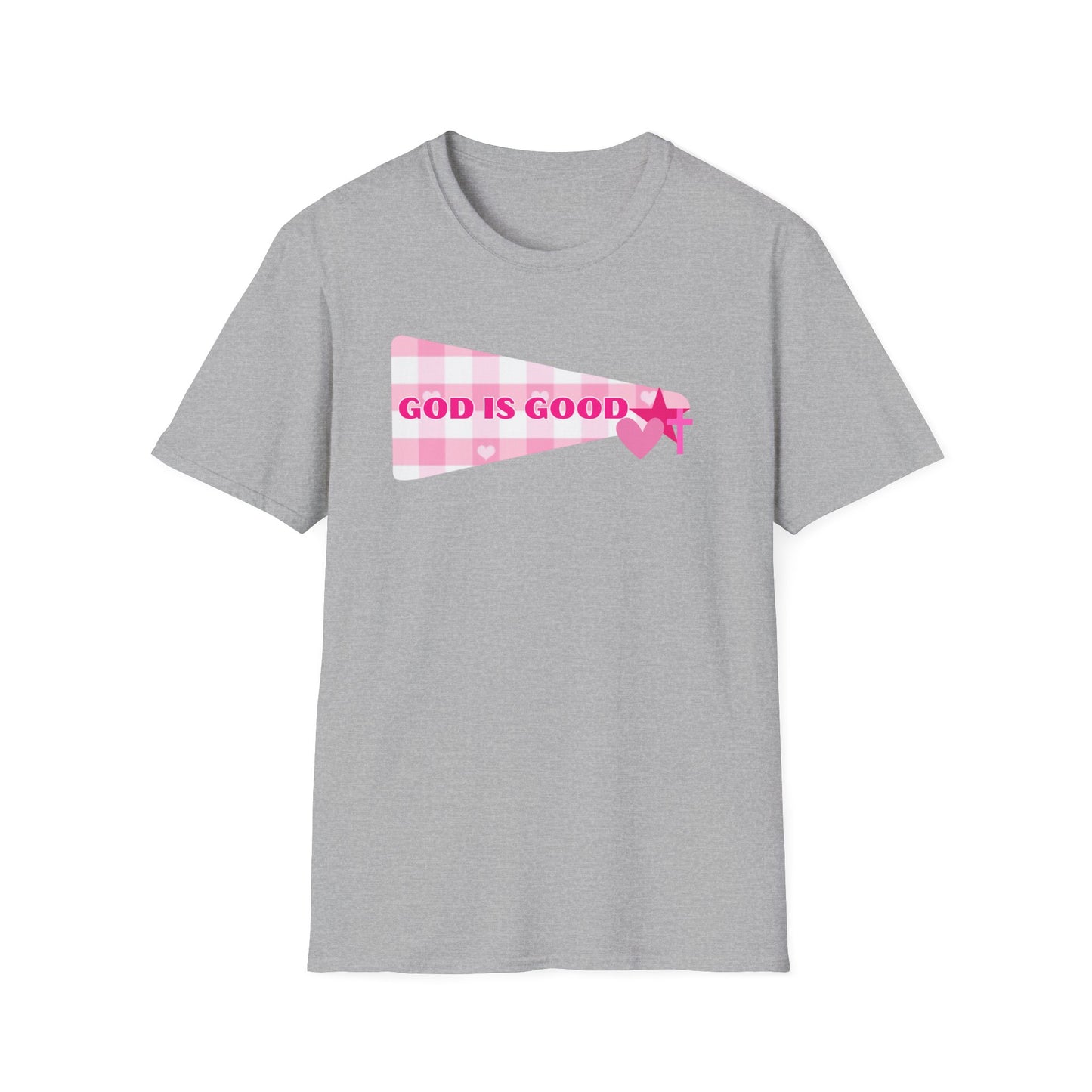 God Is Good Pink Heart T-Shirt