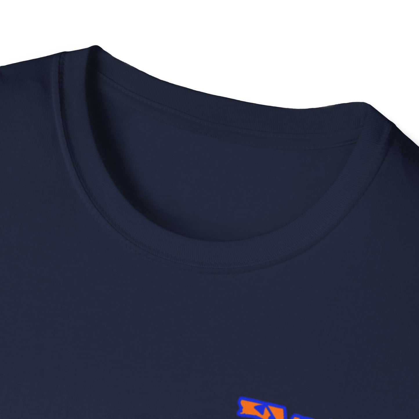 Florida State Outline T-Shirt — Orange & Blue 'Florida' Graphic Tee