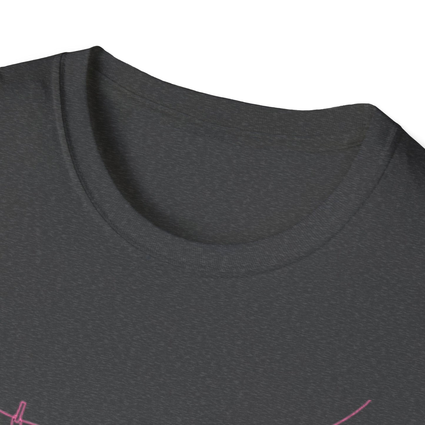 Bikini Line Graphic T‑Shirt – Pink Swimsuit Clothesline Tee