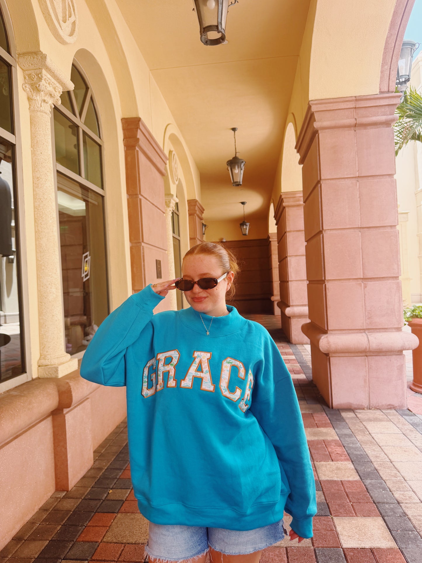 GRACE- COASTAL CRUSH MOCK NECK